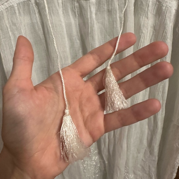 Deadstock Vintage Indian Cotton Gauze white dress - Picture 10 of 10